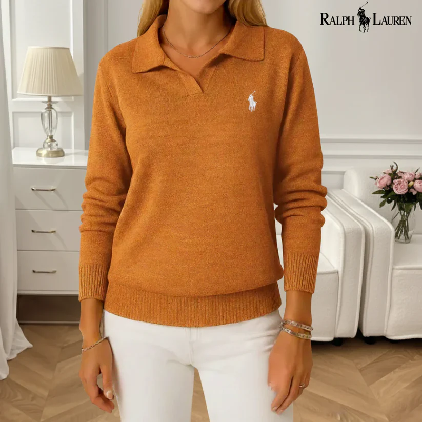 Women's Soft Sweater with Collar