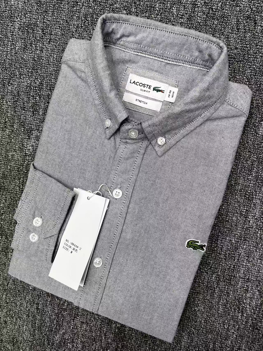 Crocodile Thick Oxford Long-Sleeve Shirt