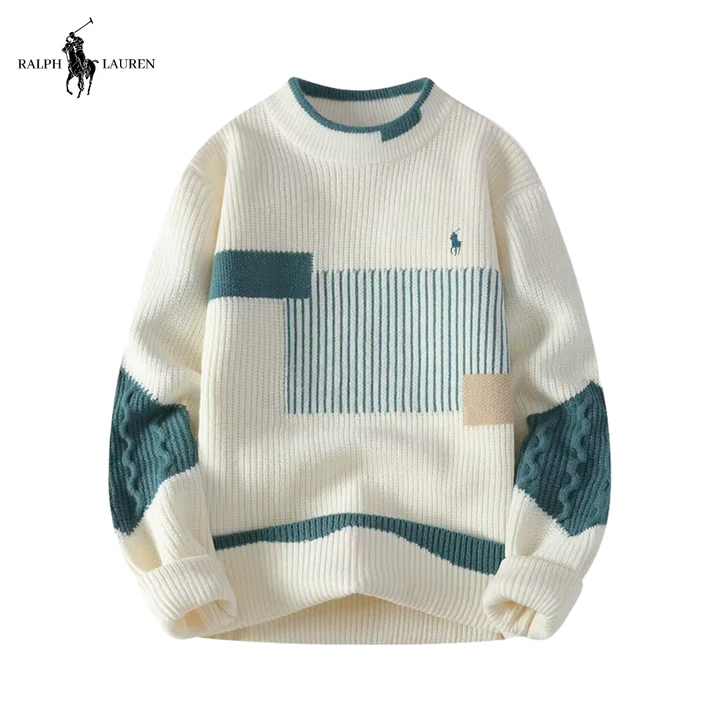 Men's Color-Block Knit Sweater