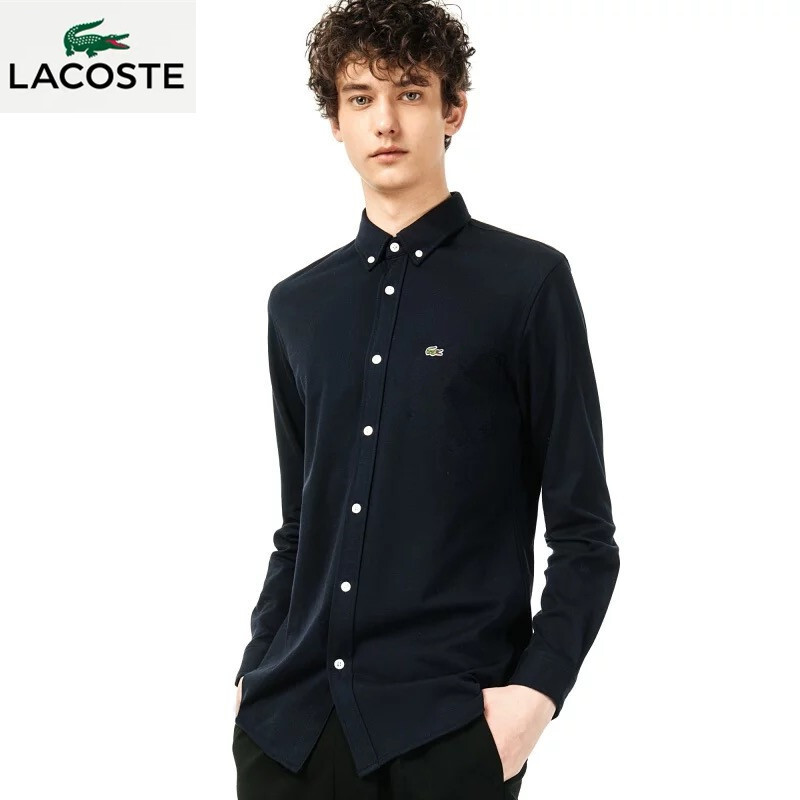 Crocodile Thick Oxford Long-Sleeve Shirt