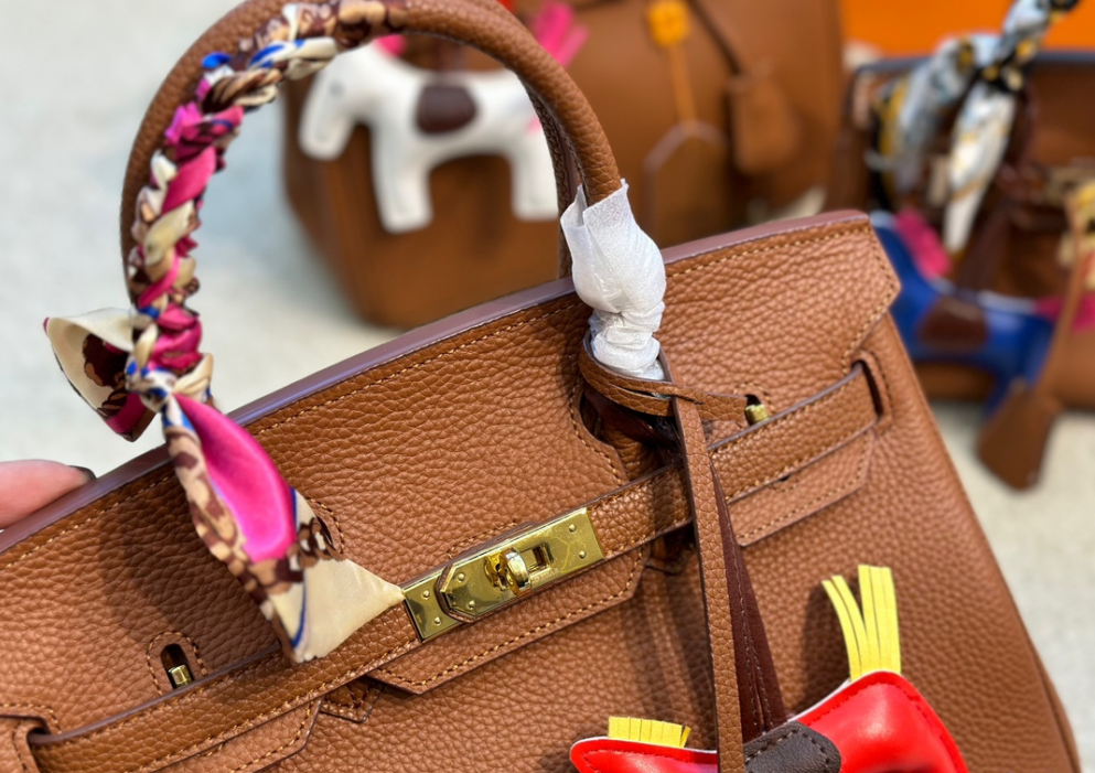 First layer cowhide leather platinum bag