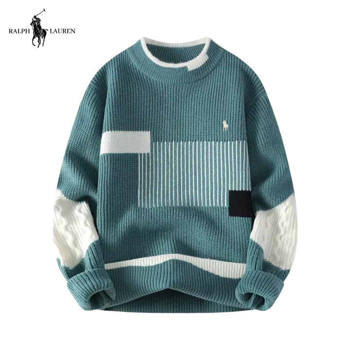 Men's Color-Block Knit Sweater