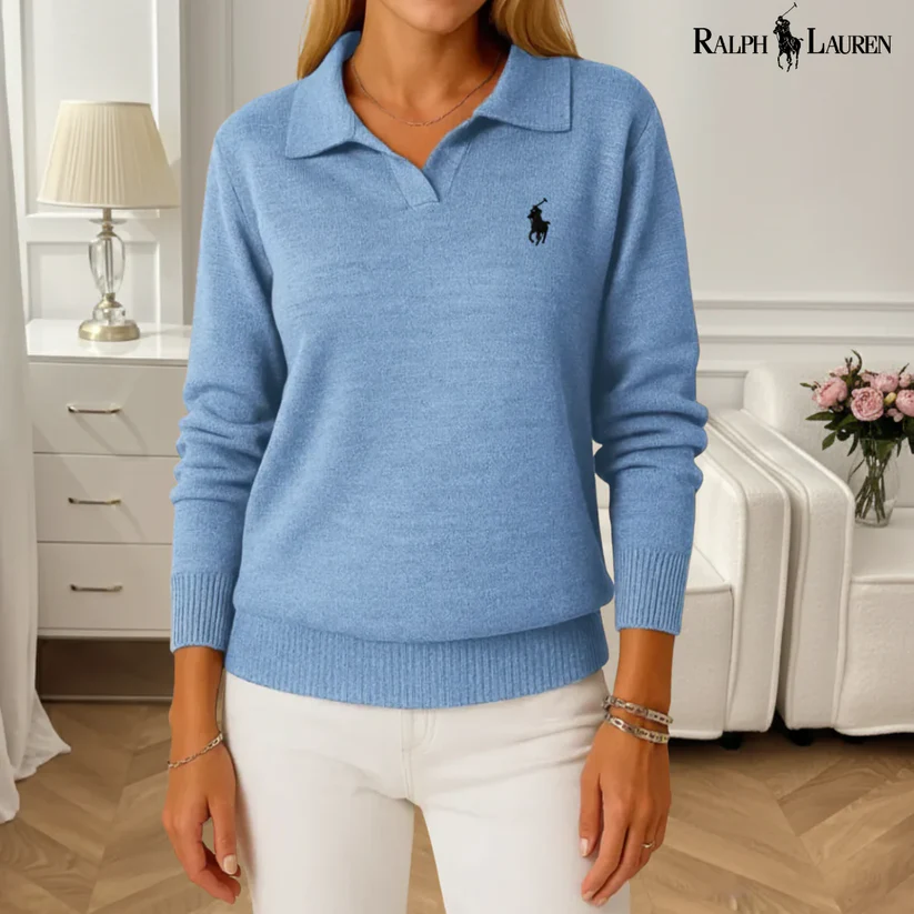 Women's Soft Sweater with Collar
