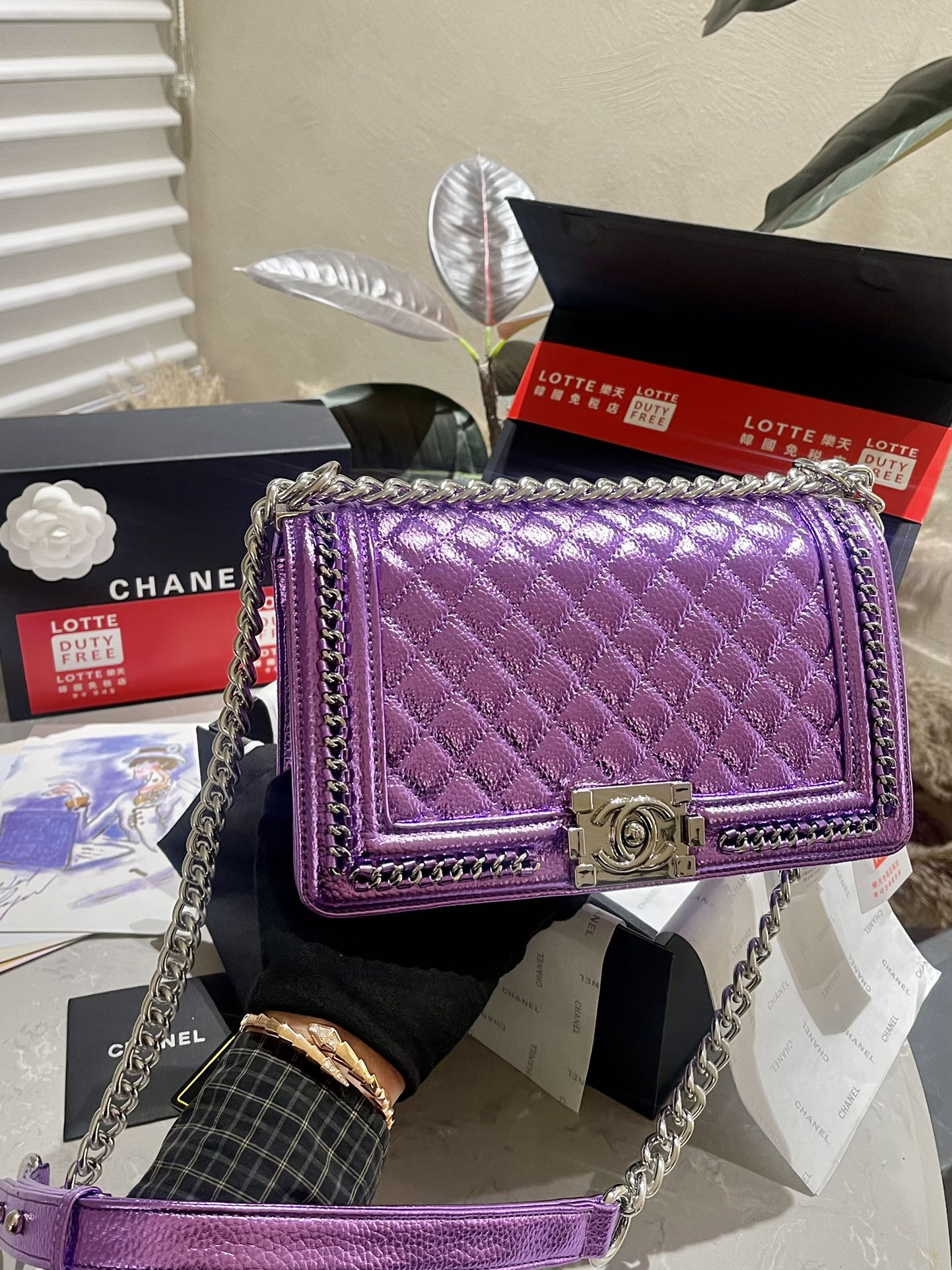 C new colorful woven rhombus hot bag