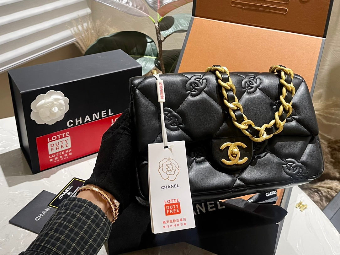 Camellia CH thick chain bag