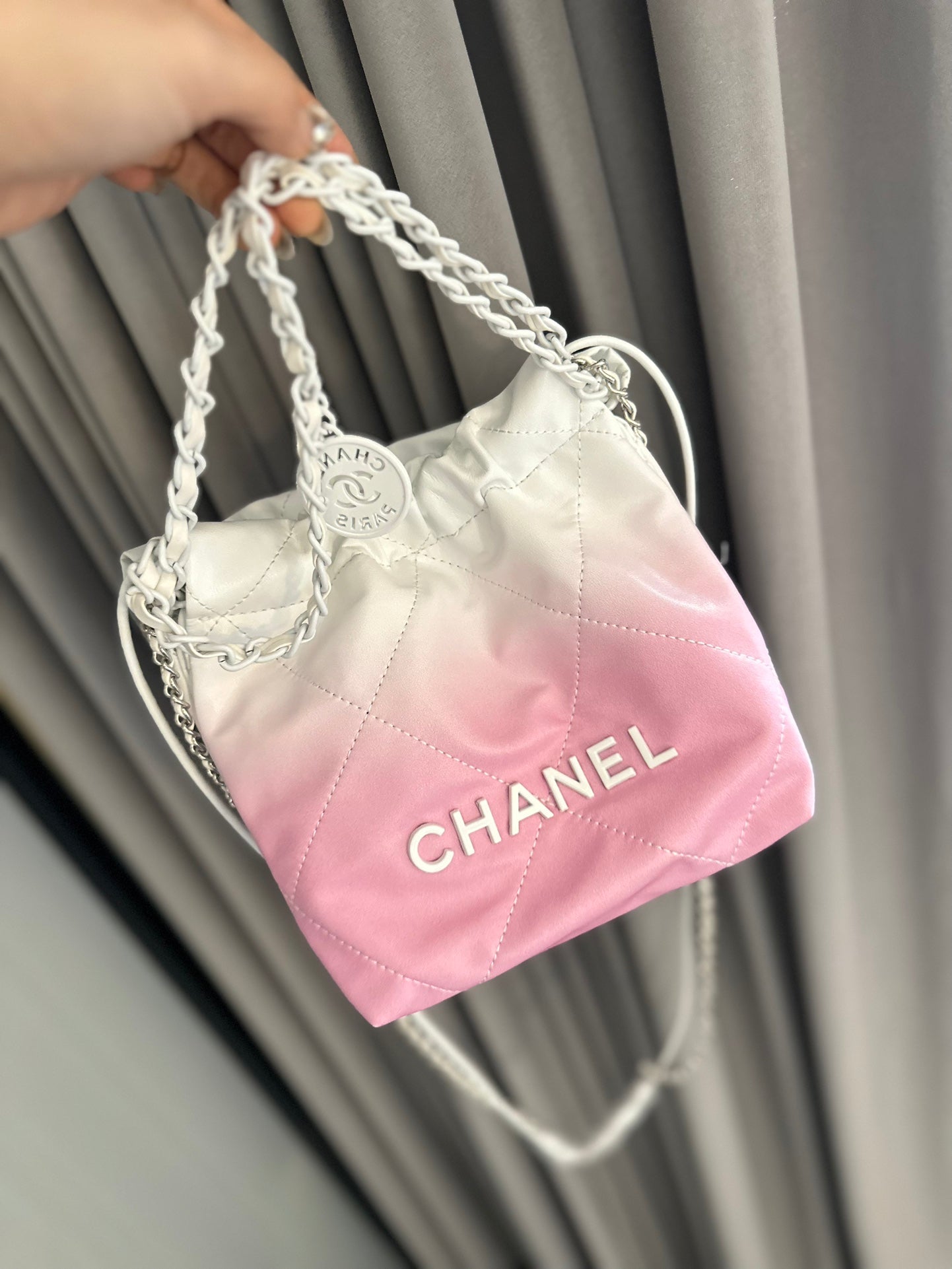 Pink CH Mini Garbage Bag