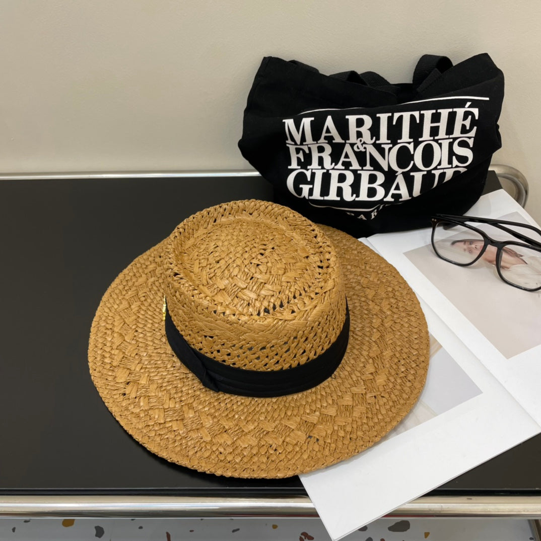 24 New CH Spring and Summer New Vacation Paper Bana Hat Sun Hat