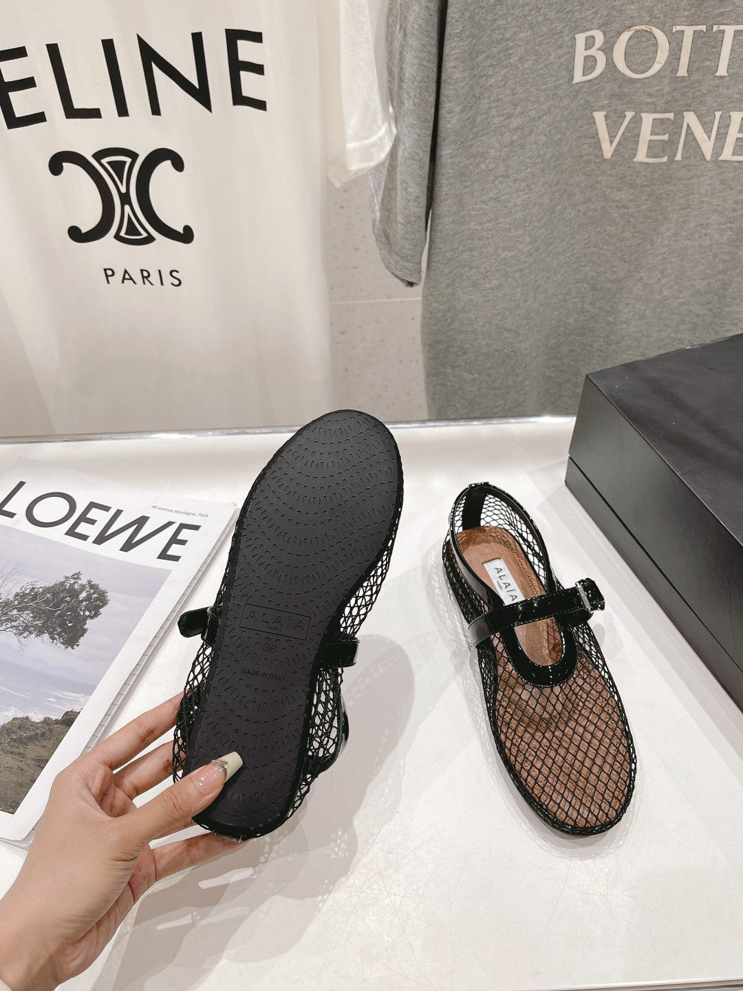 Alaia Alaia 24ss/ catwalk flat ballet shoes