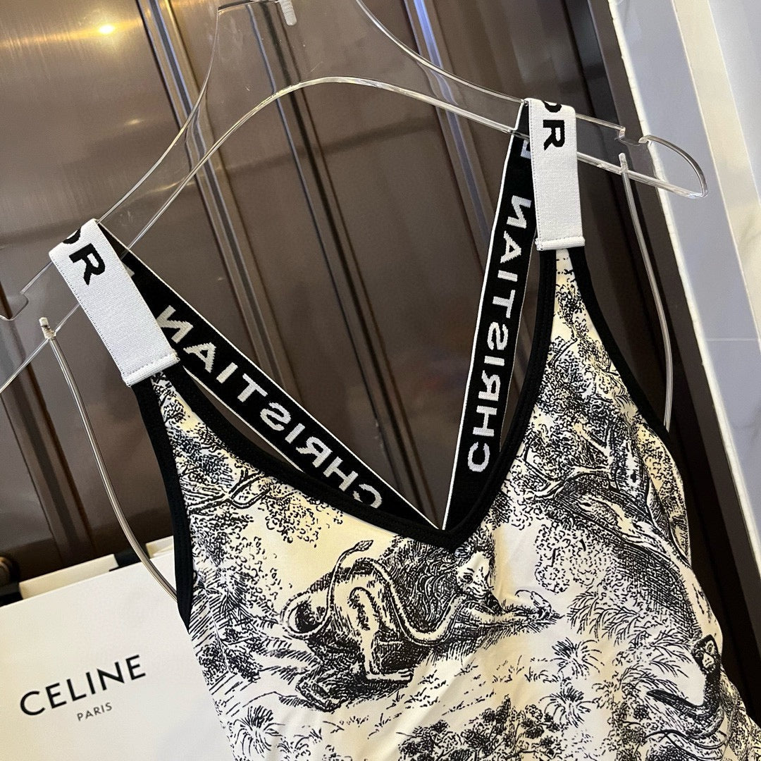 Di*** Dior one-piece swimsuit