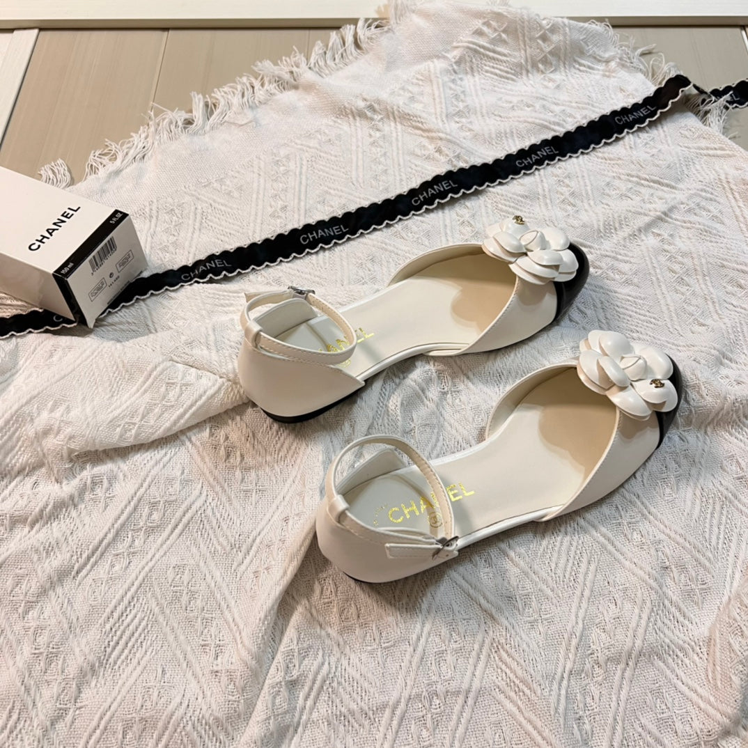CHANEL Chanel 2024 new camellia hollow sandals