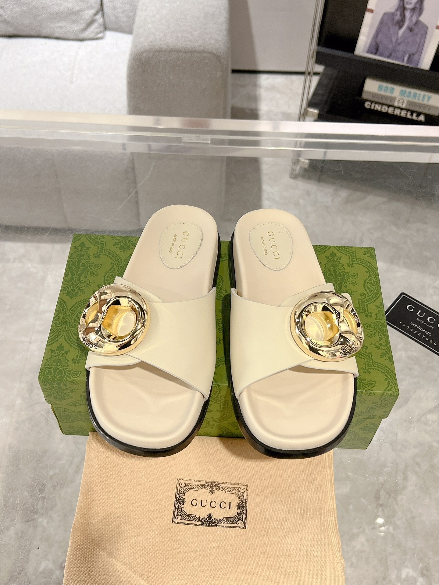 Anchor chain ladies slippers Gucci design VIP1:1