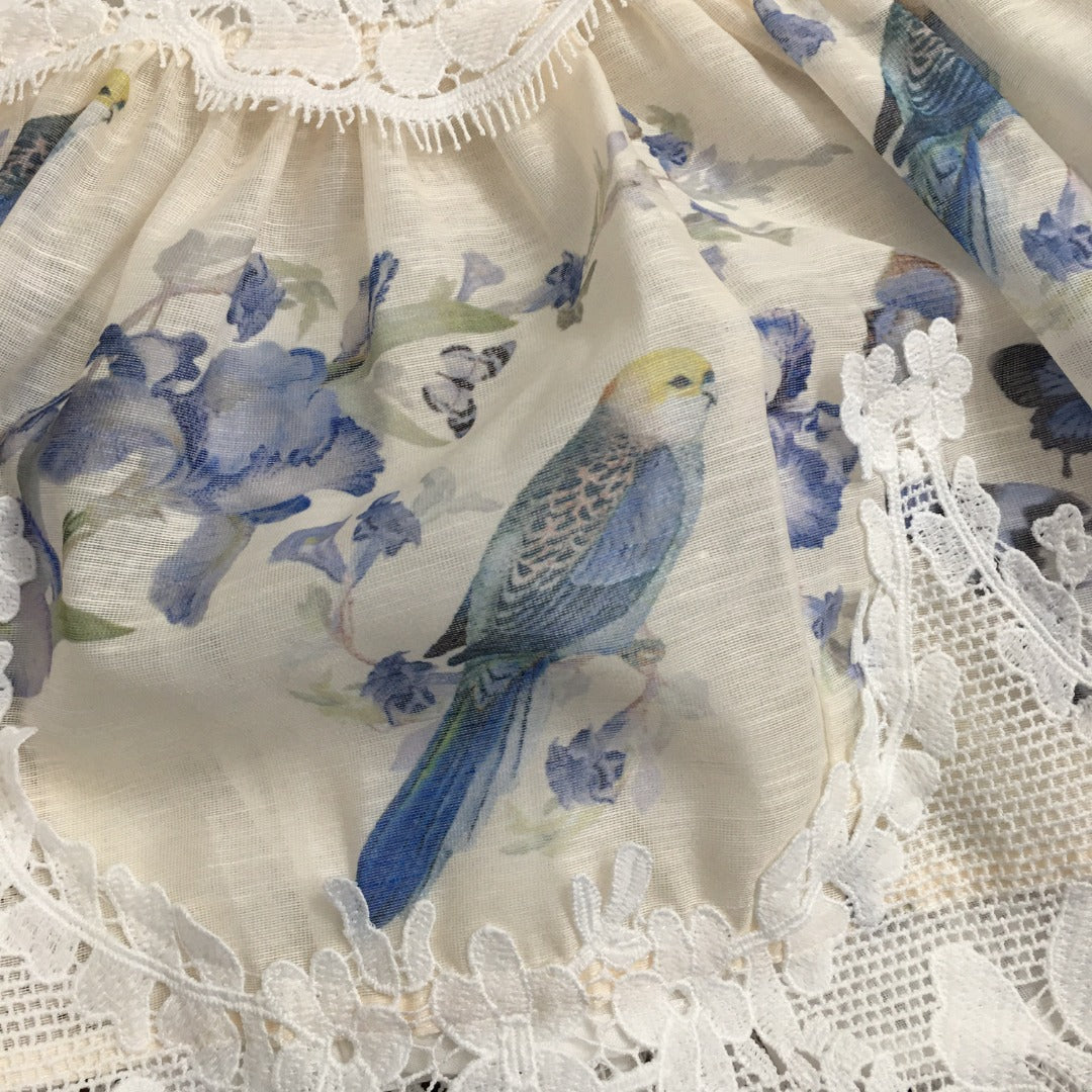 Zimmerma** new suit, yellow flower print long-sleeved shirt + shorts