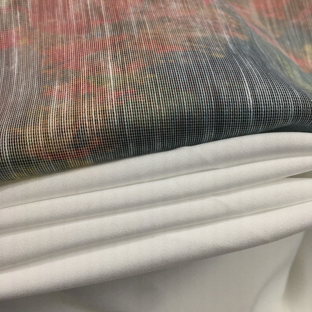 ZIM**** new suit, gradient floral print slim-fit long-sleeved shirt + high-waisted skirt, pink