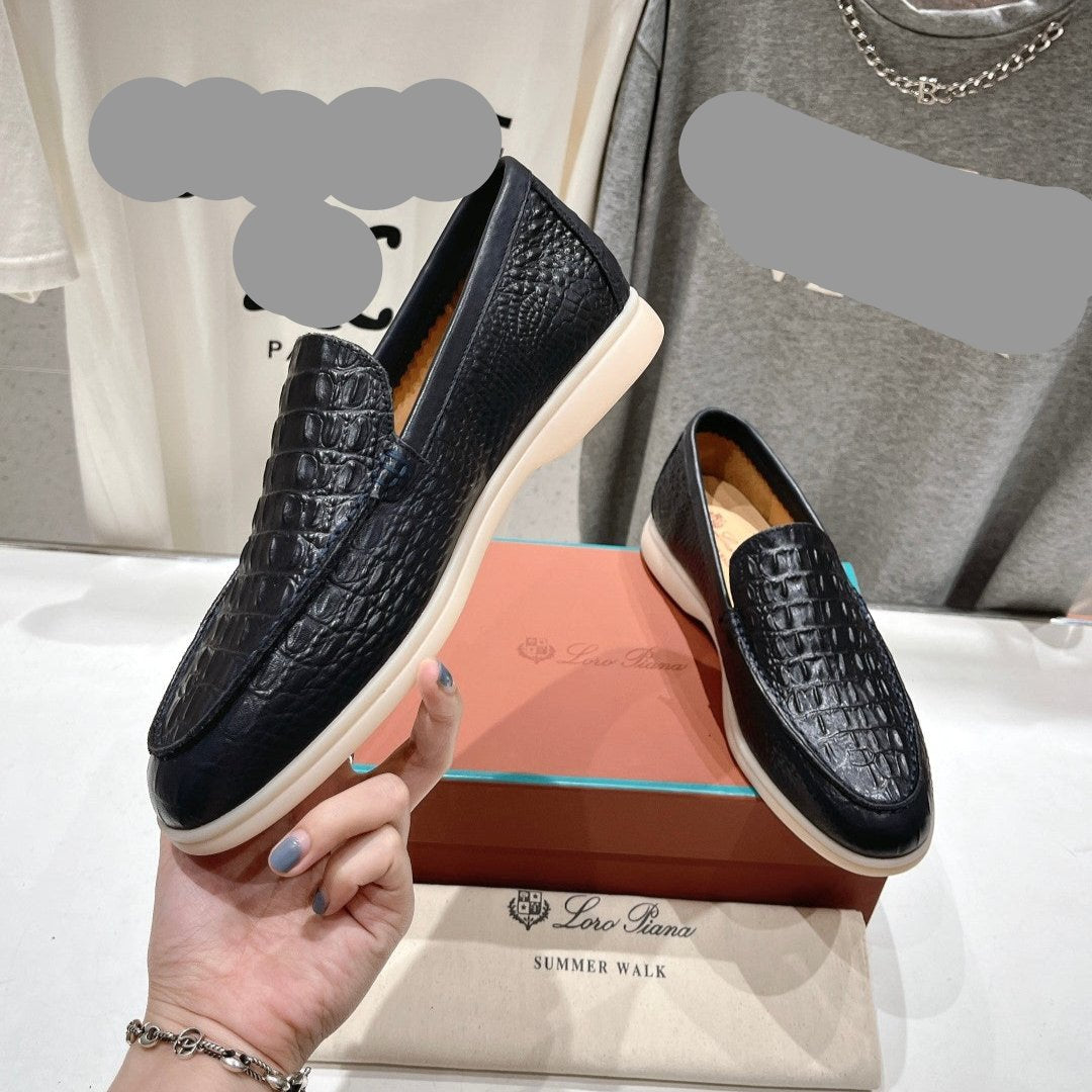 Loro Piana* *Top Quality New Slip-On Couples Driving Shoes VIP1:1