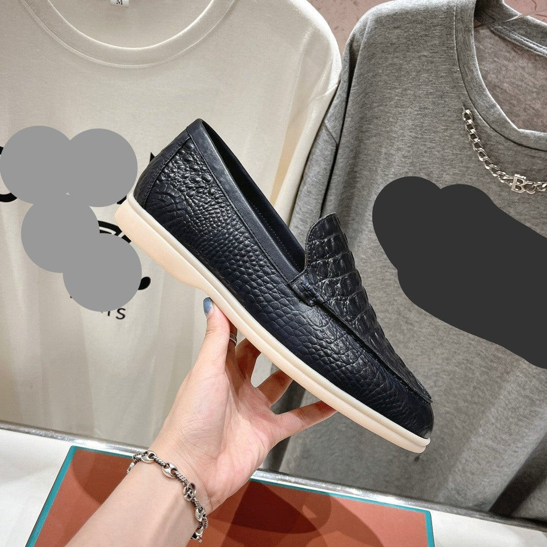 Loro Piana* *Top Quality New Slip-On Couples Driving Shoes VIP1:1