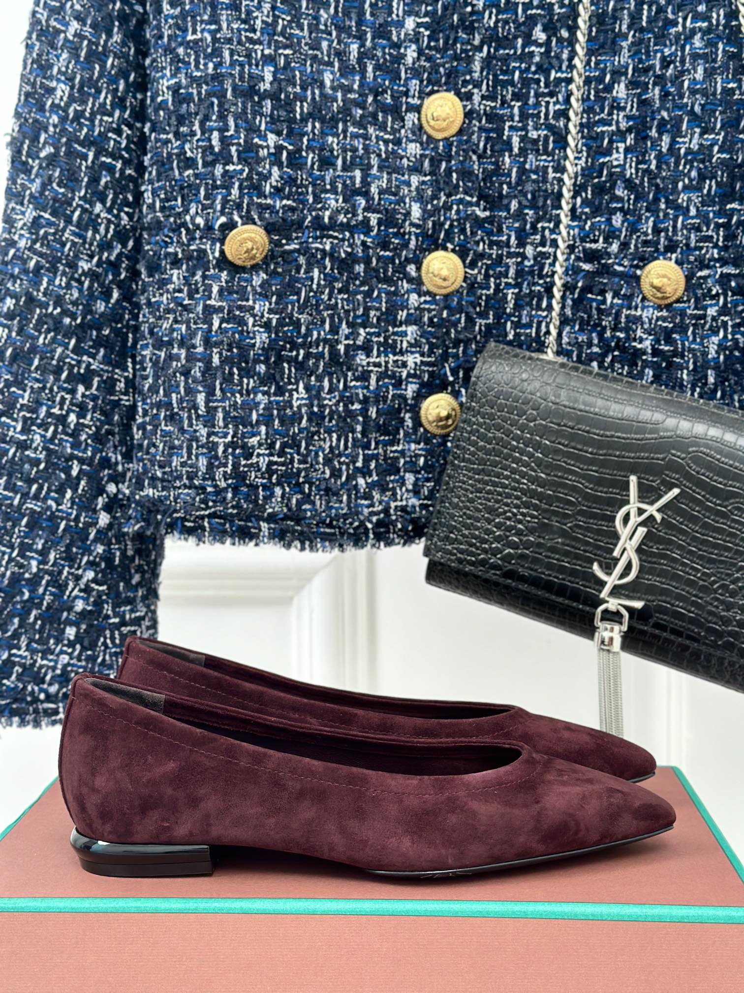 Loro Pia**/ Beautiful retro witch flat shoes top quality 1:1 VIP