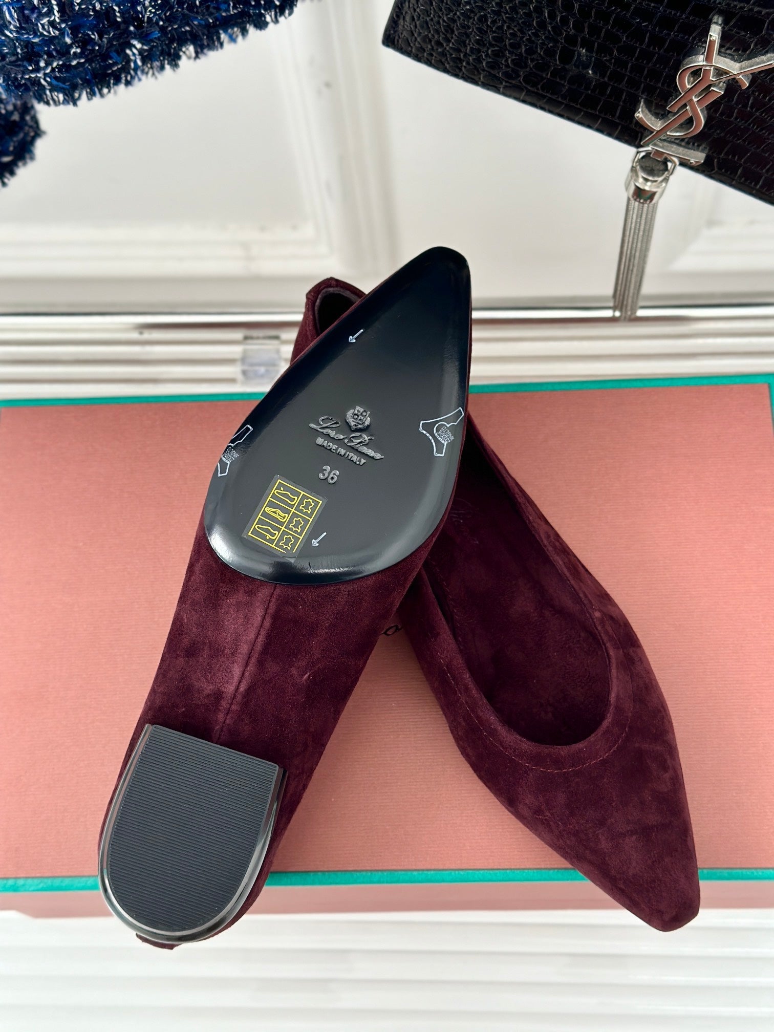 Loro Pia**/ Beautiful retro witch flat shoes top quality 1:1 VIP