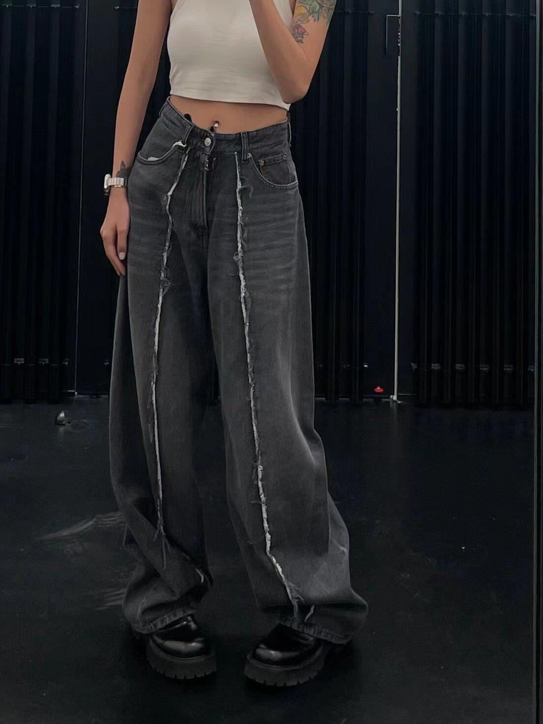 MM6 loose denim trousers