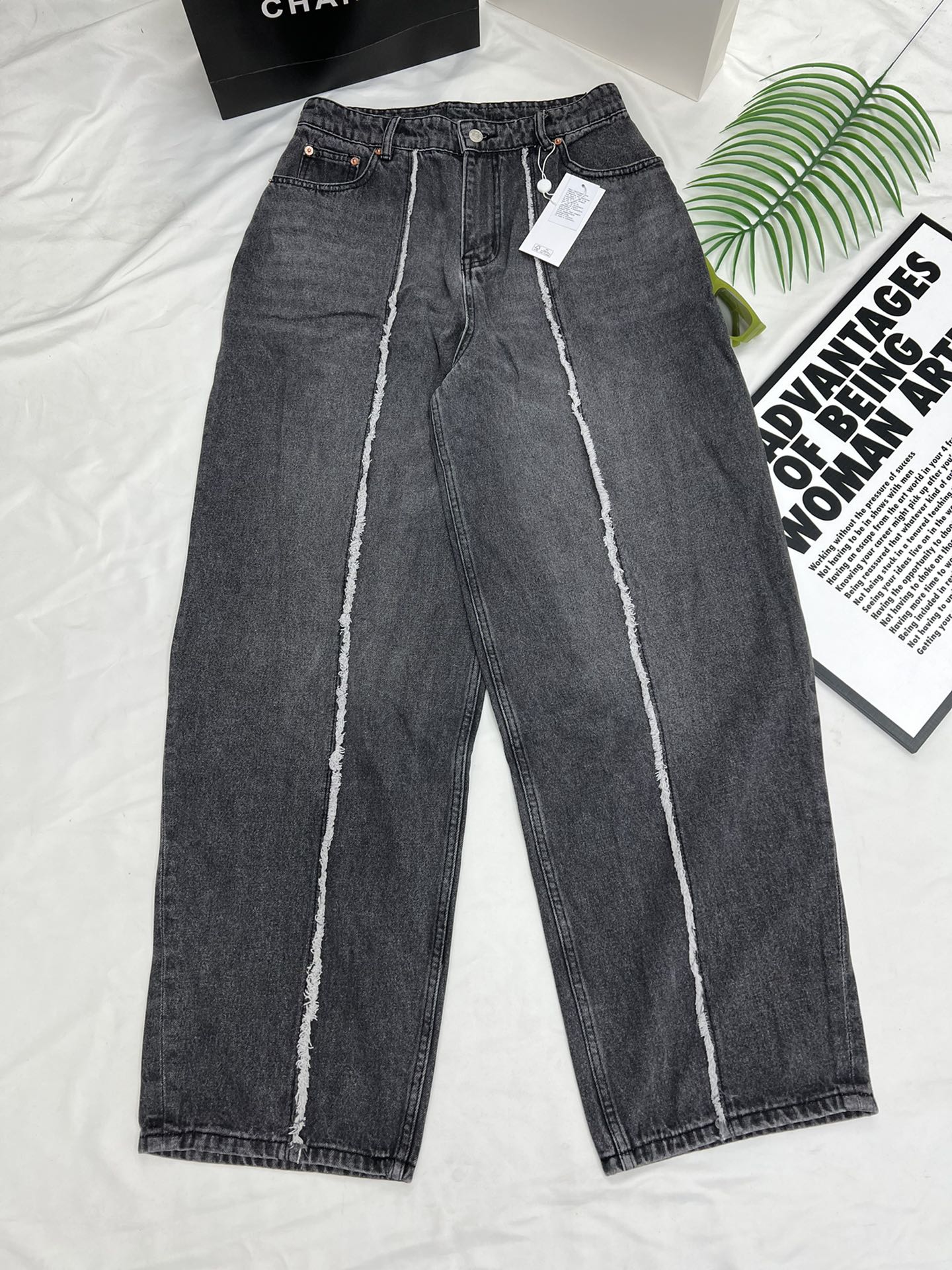 MM6 loose denim trousers