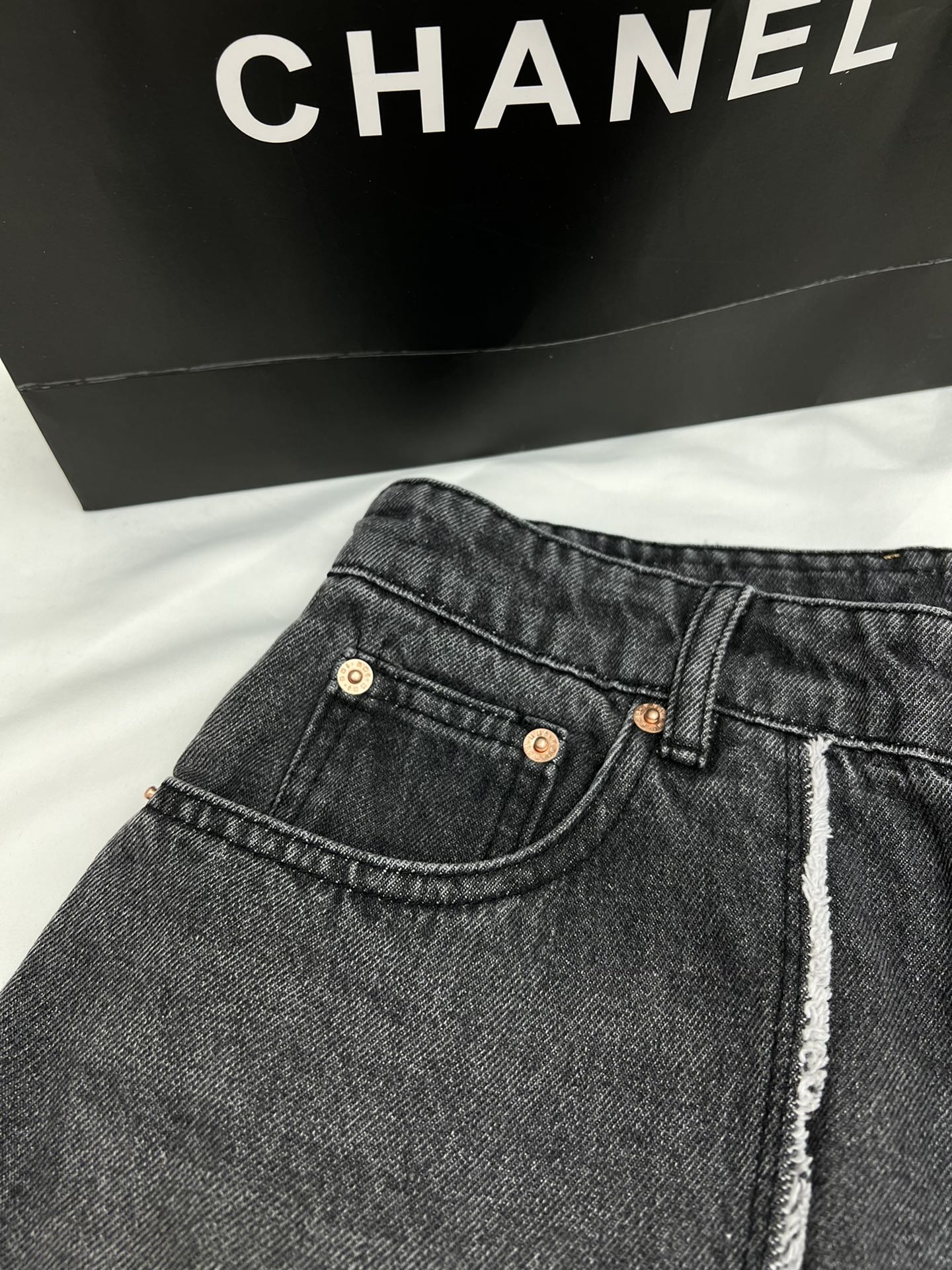 MM6 loose denim trousers