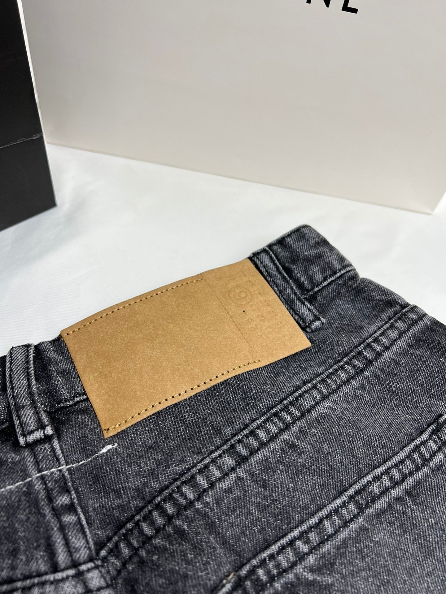 MM6 loose denim trousers