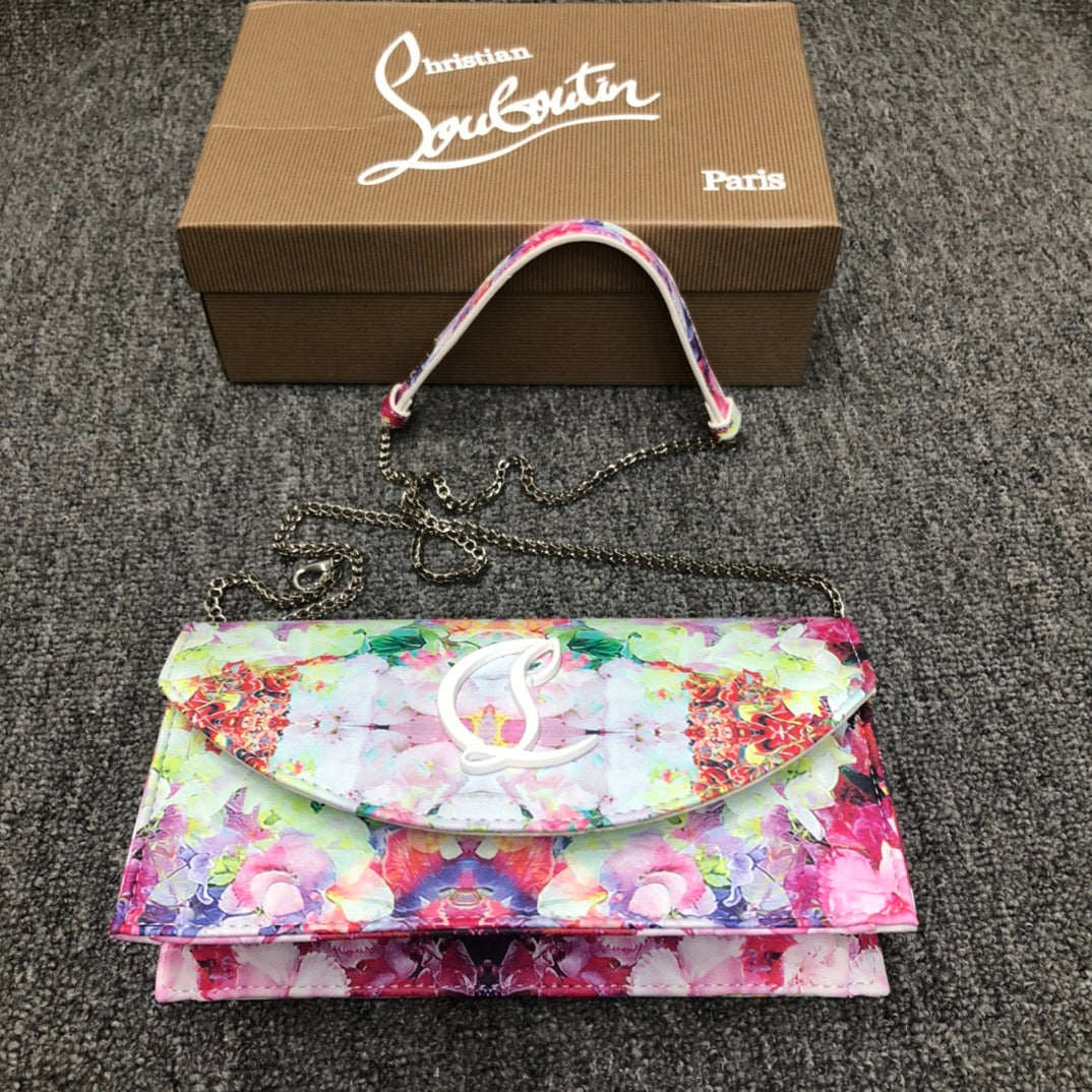 Christi** Loubout** New Flower Shoulder Bag