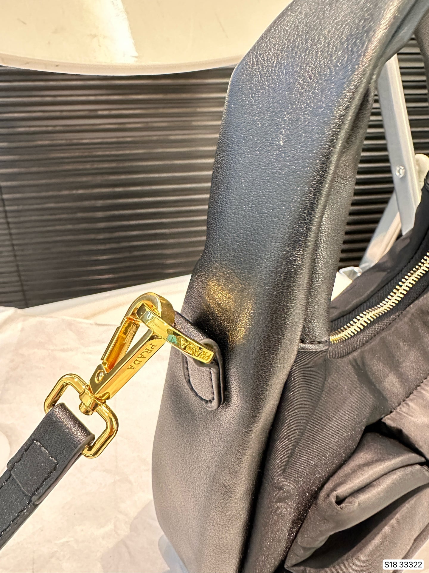 Black bow French elegant sweet retro bag